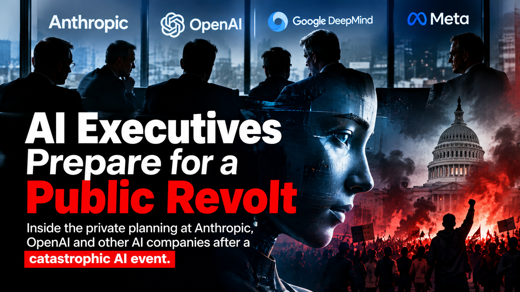 AI Executives Privately Plan for Public Revolt After Catastrophic Event