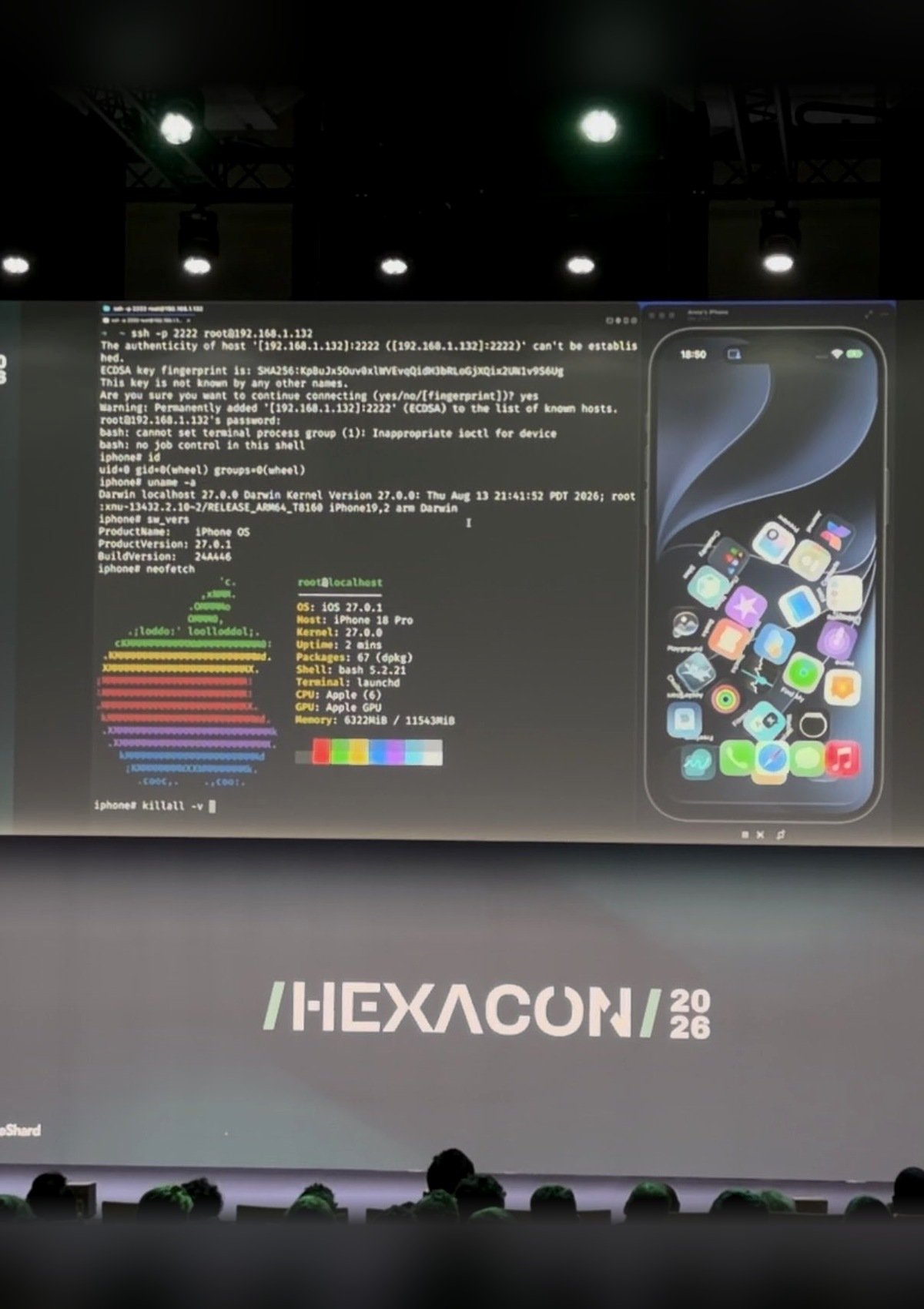 Security Researchers Demonstrate Untethered Root Access on Latest iPhone 18 Pro